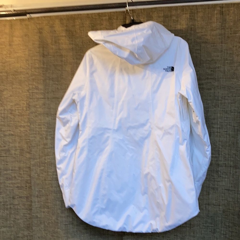 The north face non-insulated ski coat jacket windbreaker with hood color white - Picture 5 of 6